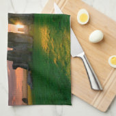 モニュメント | Stonhenge，イギリス キッチンタオル (四つ折り)