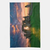 モニュメント | Stonhenge，イギリス キッチンタオル (縦)