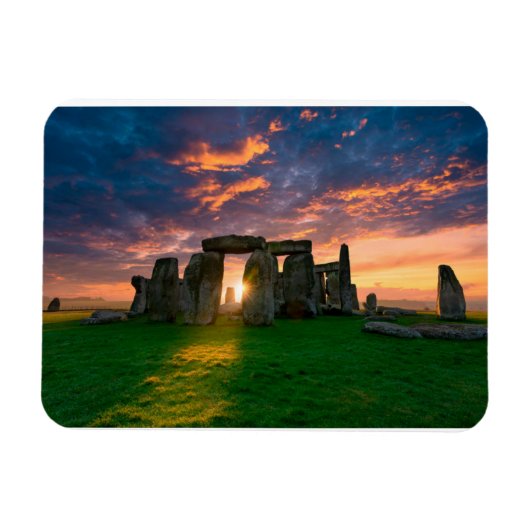 モニュメント | Stonhenge，イギリス マグネット (横)