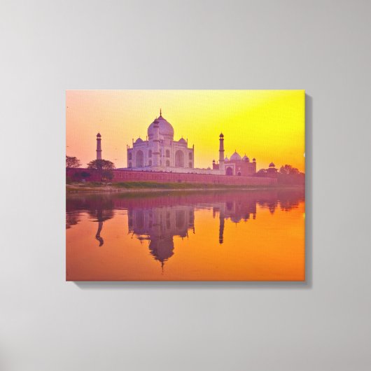 モニュメント | Taj Mahal at Sunset キャンバスプリント (正面)