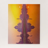 モニュメント | Taj Mahal at Sunset ジグソーパズル (縦)