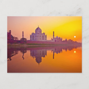 モニュメント Taj Mahal at Sunset ポストカード