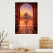 モニュメント | Taj Mahal, India at Sunset ポスター (キッチン)