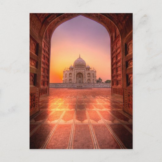 モニュメント | Taj Mahal, India at Sunset ポストカード (正面)