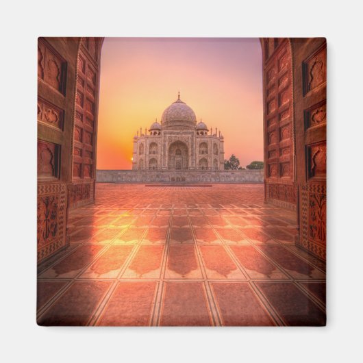 モニュメント | Taj Mahal, India at Sunset マグネット (正面)
