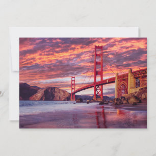 モニュメント The Golden Gate San Francisco, CA サンキューカード