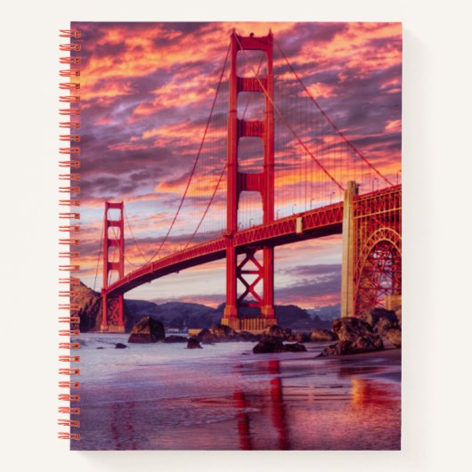 モニュメント | The Golden Gate San Francisco, CA ノートブック (正面)