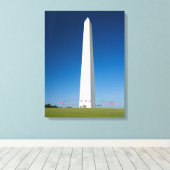 モニュメント | Washington Monument with Flags キャンバスプリント (インサイチュ (ウッドフロア))