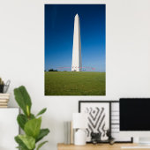モニュメント | Washington Monument with Flags ポスター (ホームオフィス)
