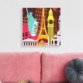 モニュ国際的メント キャンバスプリント (インサイチュ (リビング))