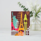 モニュ国際的メント ポストカード (スタンド正面)