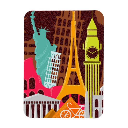 モニュ国際的メント マグネット (縦)