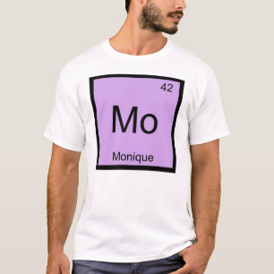 モニーク 名前 化学元素 周期表 Tシャツ