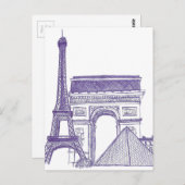 モヌメントスデパリ ポストカード (正面/裏面)