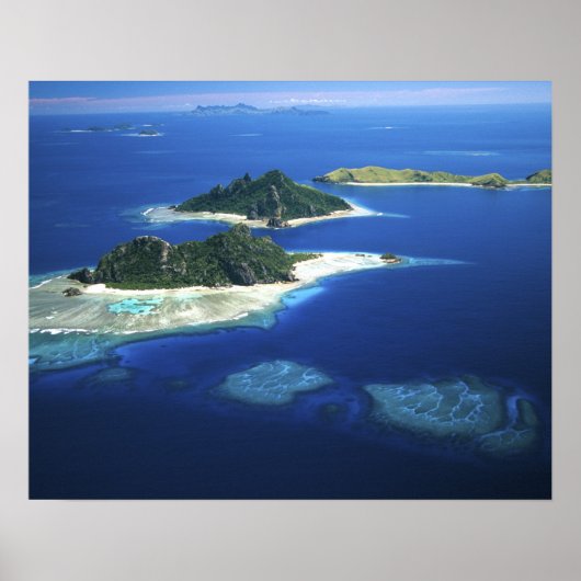 モヌリキ島、モヌ島、ヤヌヤ島、ママヌカ諸島 ポスター (正面)