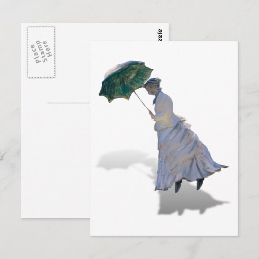 モネさん傘 ポストカード (正面/裏面)