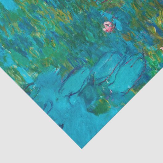 モネによるニンフ、印象派の本物絵画の 薄葉紙 (詳細)