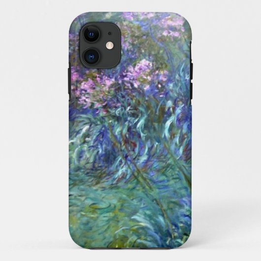 モネによる印象派アガパンツスの花 Case-Mate iPhoneケース (裏面)