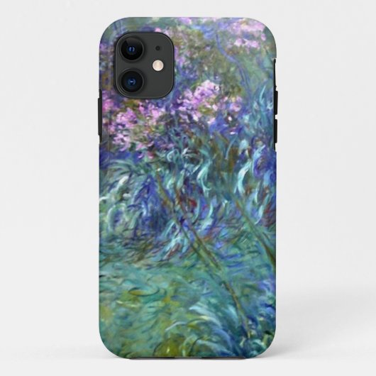 モネによる印象派アガパンツスの花 Case-Mate iPhoneケース (裏面)