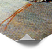 モネによる青い花瓶のナスタティウム ポスター (角)