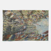 モネのお祝いクラシックオブパリリュモントルエ キッチンタオル (横)