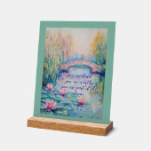 モネのアクリルインスパイアの看板 アクリルサイン (傾斜)