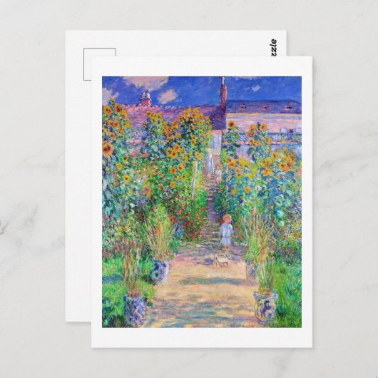 モネのアーティストガーデン ポストカード (正面/裏面)