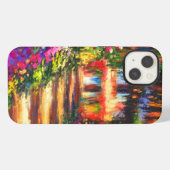 モネのジヴェルニーの庭園 iPhoneケース (裏面横)