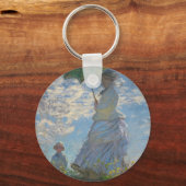 モネのパラソルの女性 キーホルダー (正面)