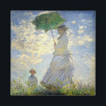 モネのパラソル付き女性(散歩) マグネット<br><div class="desc">公共のクラシックに伝わり、素晴らしい贈り物やその他の製品を作るアート作品。「インプレッション、サンライズ」は印象派の代名詞の作品だ。この運動の名称は芸術的、批評家が彼らが認めなかった傾向を具現化したものとして嫌がらせを述べたことから付けられた。クロード・モネ(1840-1826)は印象派の運動の祖フランスのの一人である。彼はユリや水の絵画で最も有名かもしれない。当社の製品はすべて、解像度、色および詳細を提供するために慎重に編集された最高の大きな画像で作られている。</div>