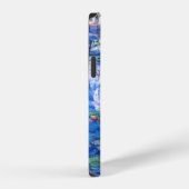モネのピンクの睡蓮 iPhoneケース (右側面)