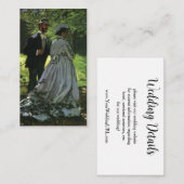 モネのプロムナダース結婚ズ エンクロージャーカード (正面/裏面)