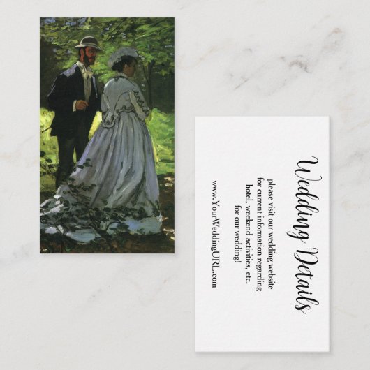 モネのプロムナダース結婚ズ エンクロージャーカード (正面/裏面)