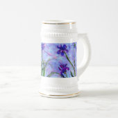 モネのライラックのアイリス ビールジョッキ (正面右)