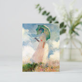 モネの傘を持つ女性の招待状 招待状 (スタンド正面)