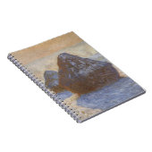 モネの冬の麦わら堆 Spiral Notebook ノートブック (右側)