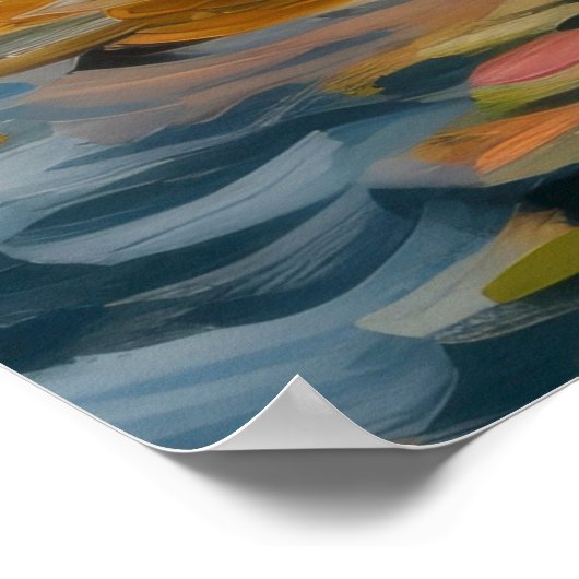 モネの垣間見る ポスター (角)