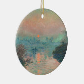 モネの夕焼けの印象派芸術作品 セラミックオーナメント (右)