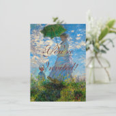 モネの女性と傘 印象派 招待状 (スタンド正面)