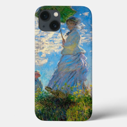モネの女性パラソル印象派 Case-Mate iPhoneケース (裏面)
