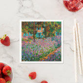 モネの庭のアイリス 花 スタンダードカクテルナプキン (インサイチュ)