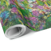 モネの庭のアイリス 花 ラッピングペーパー (ロールコーナー)