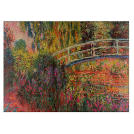 モネの庭の大きなガラスの切断ボード カッティングボード