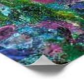 モネの庭園のアイリス、ギヴェニー、フランスの花 ポスター (角)