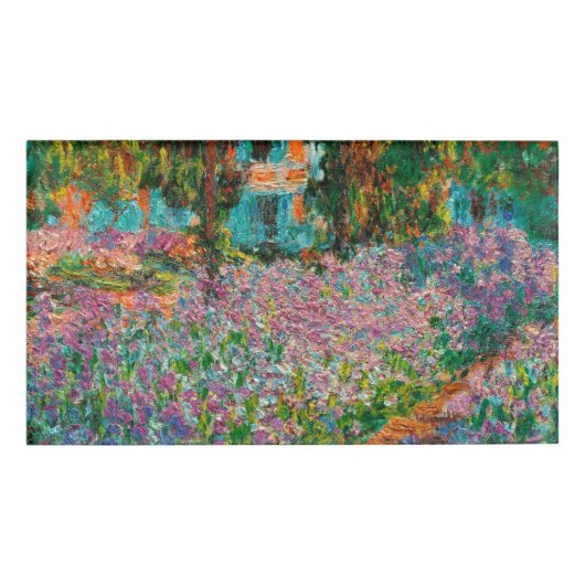 モネの庭園のアイリス、ギヴェニー、フランスの花 名札 (正面)