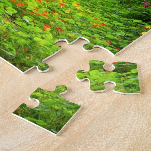 モネの庭、モネのグランデ・アレーかわいらし。 ジグソーパズル (側面)