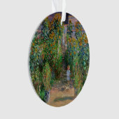 モネの庭 ヴェトゥイユ 印象派の花の絵画 オーナメント (正面)