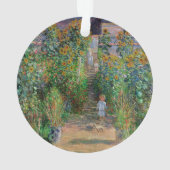 モネの庭 ヴェトゥイユ 印象派の花の絵画 オーナメント (裏面)
