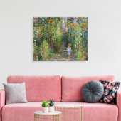 モネの庭 ヴェトゥイユ 印象派の花の絵画 キャンバスプリント (インサイチュ (リビング))