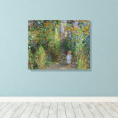 モネの庭 ヴェトゥイユ 印象派の花の絵画 キャンバスプリント (インサイチュ (ウッドフロア))